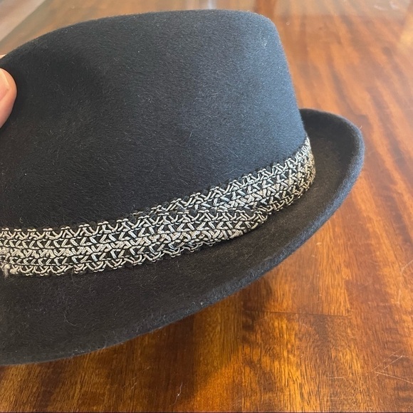 STETSON • Authentic Vintage Premier Black Felt Fedora - Picture 4 of 11